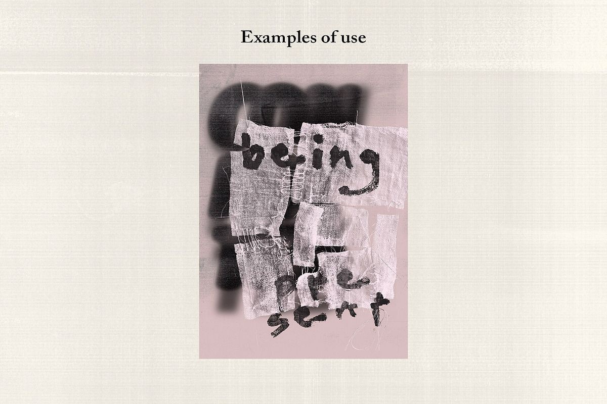 70+粗麻布纺织品拼贴手帐PNG免抠素材